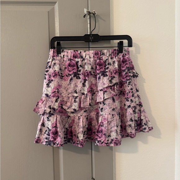 Chic Loveshackfancy Floral Ruffle Mini Skirt - Picture 9 of 9